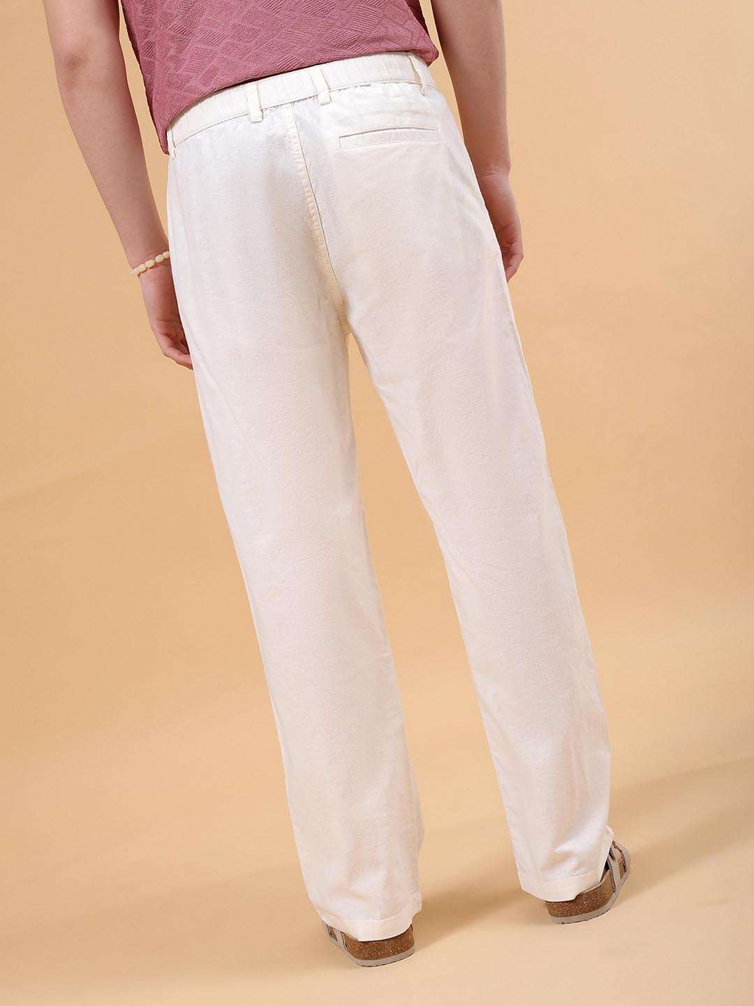 Shop Men Solid Trouser Online.