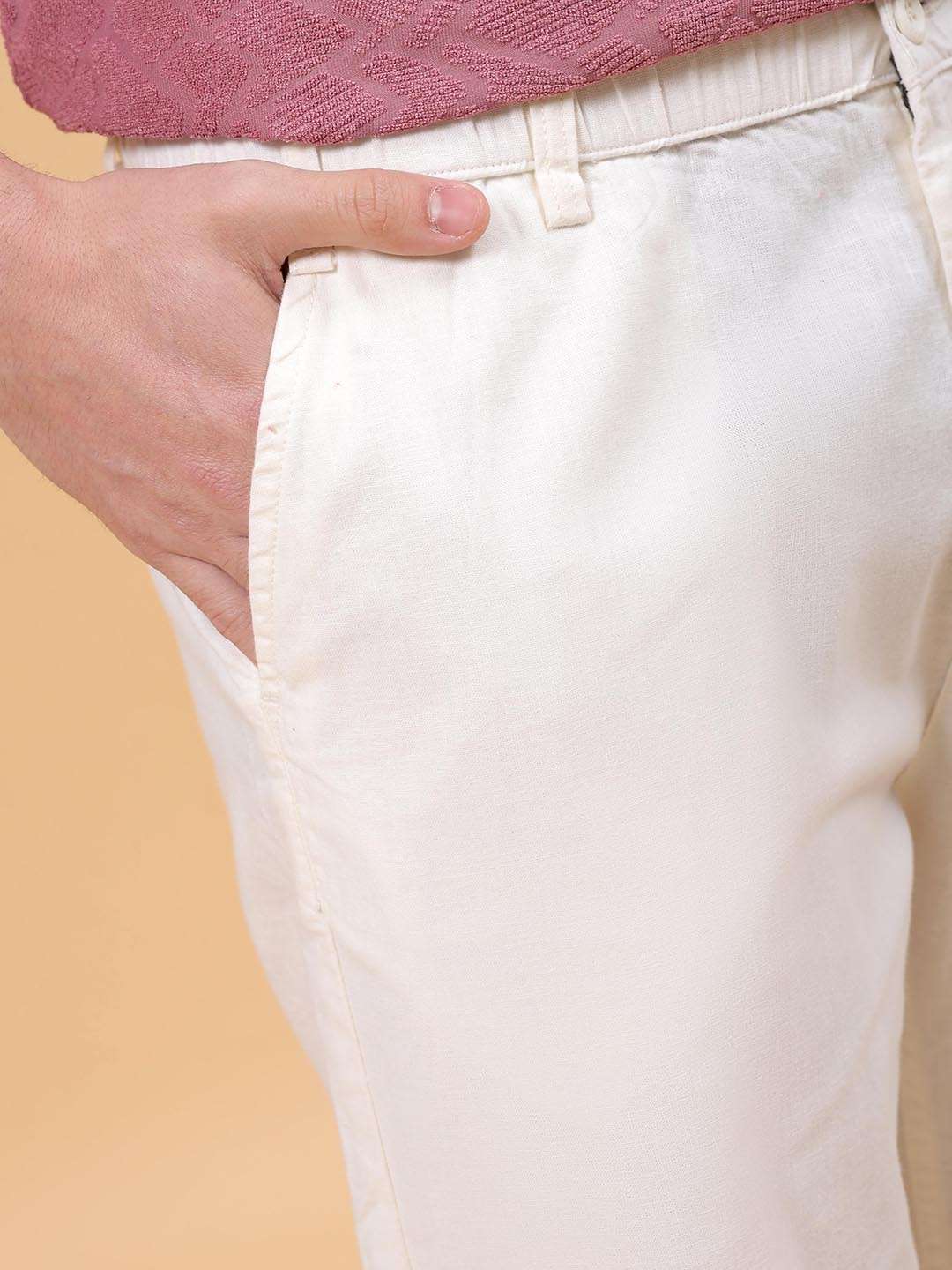 Shop Men Solid Trouser Online.