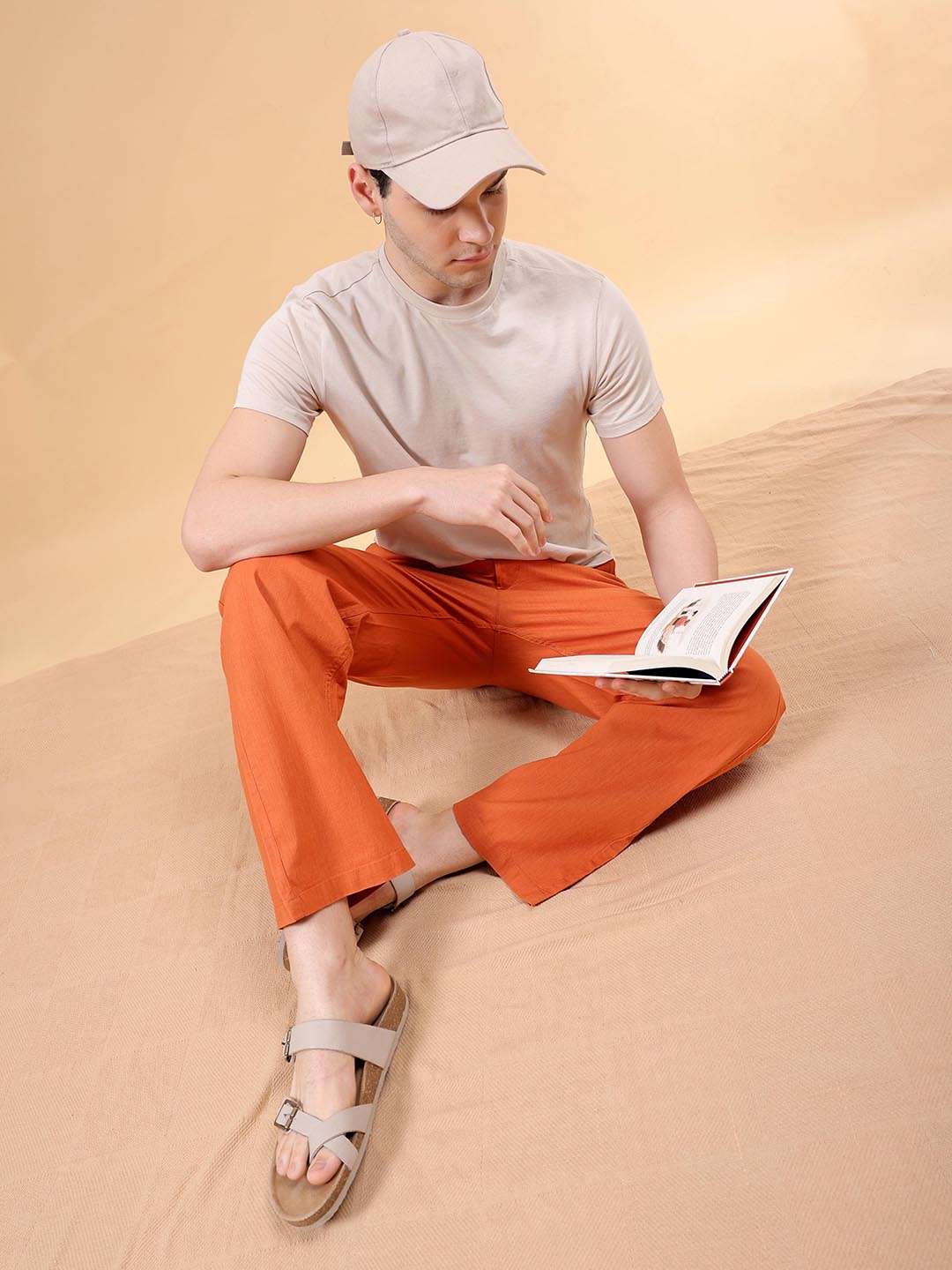 Shop Men Solid Trouser Online.