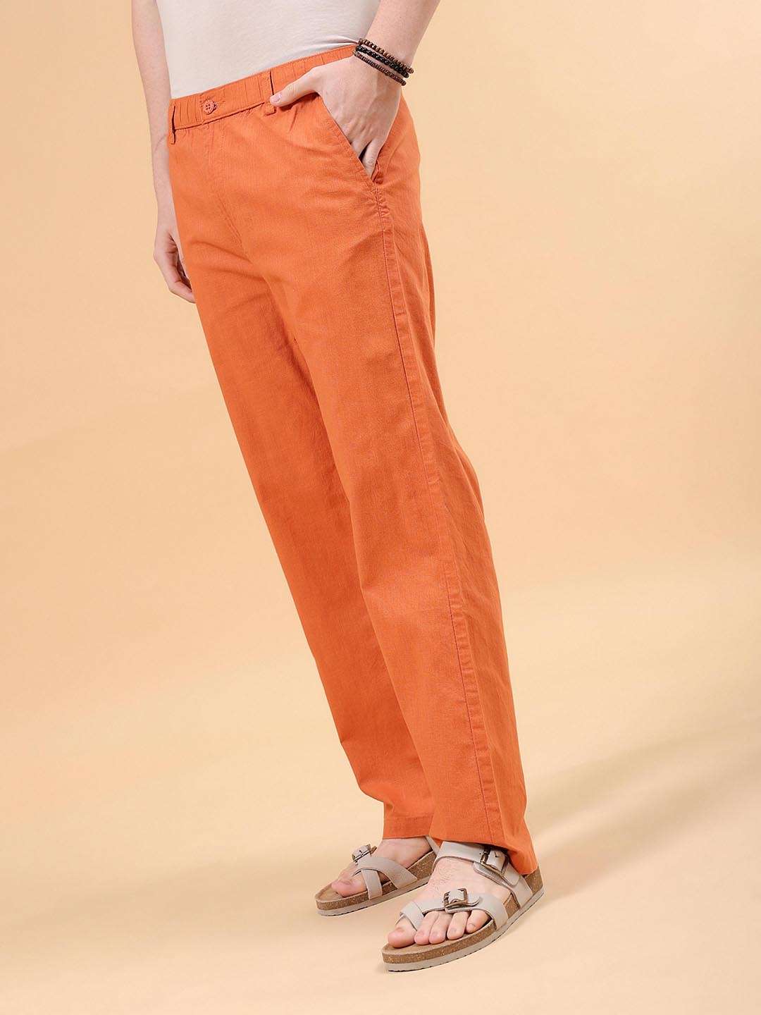 Shop Men Solid Trouser Online.