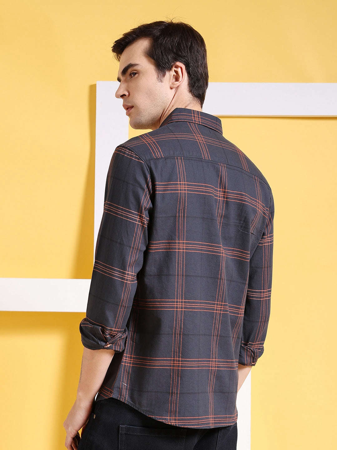 Shop Men Checked Shirt Online.