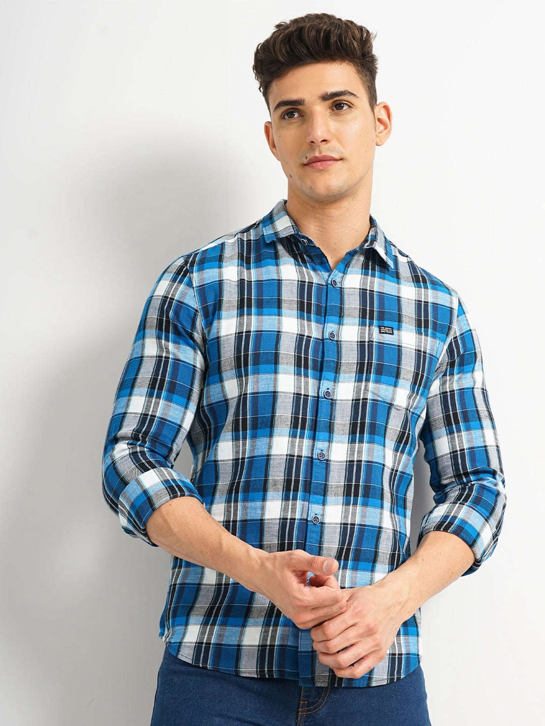 Shop Men Checked Shirt Online.