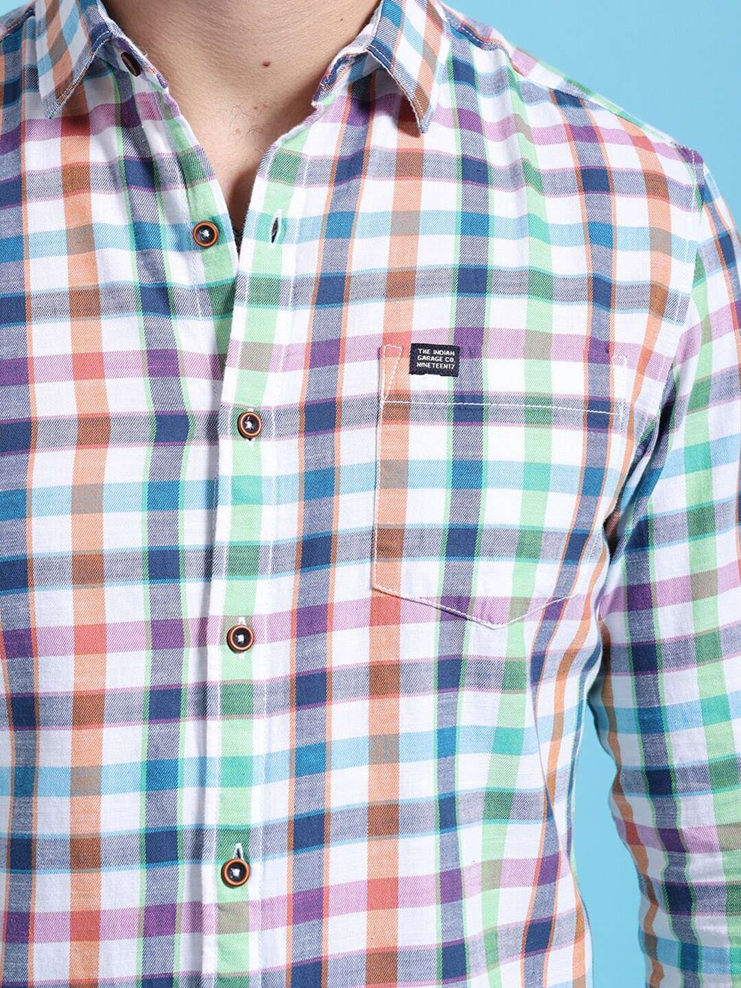 Shop Men Checked Shirt Online.