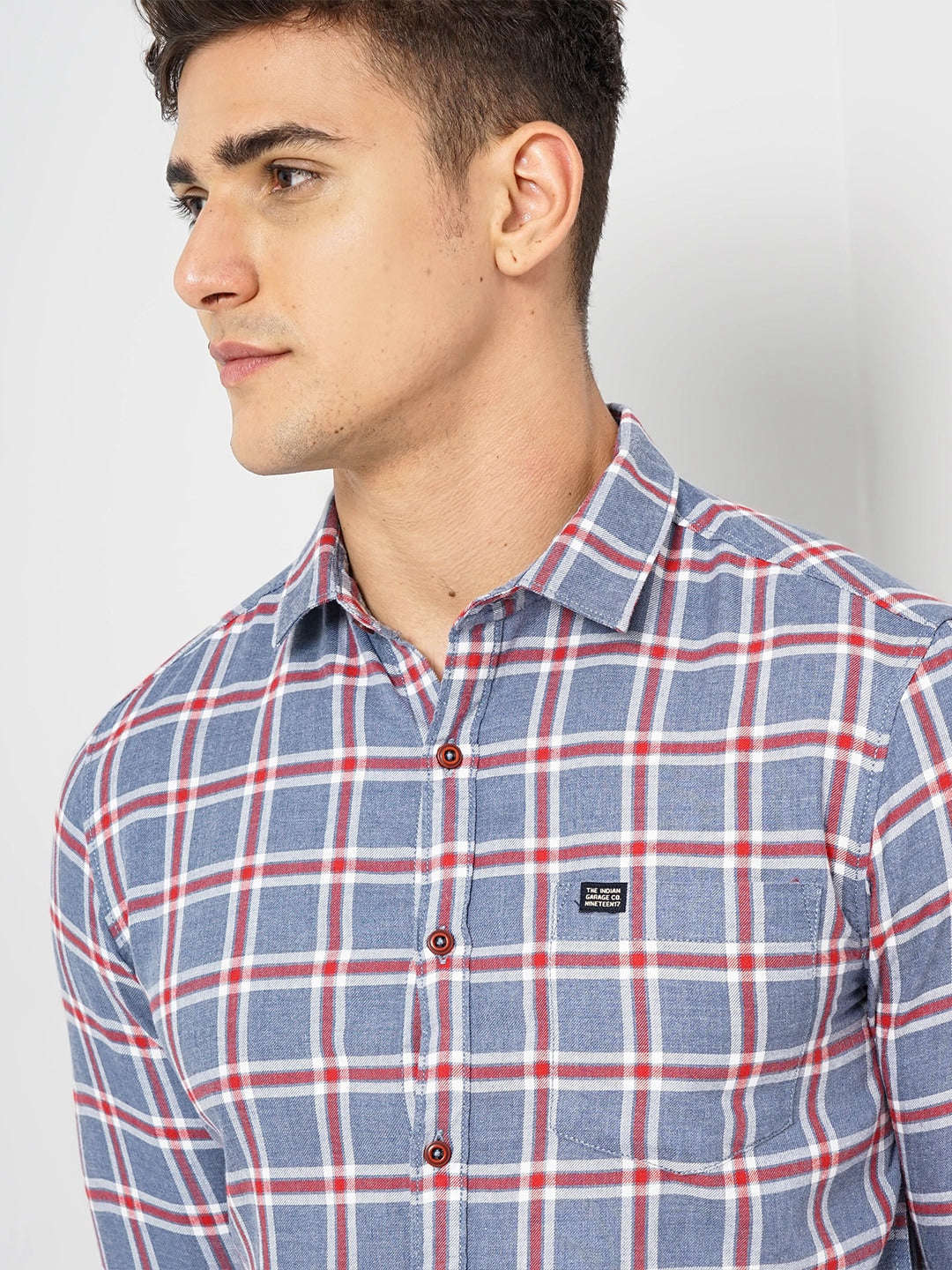 Shop Men Checked Shirt Online.