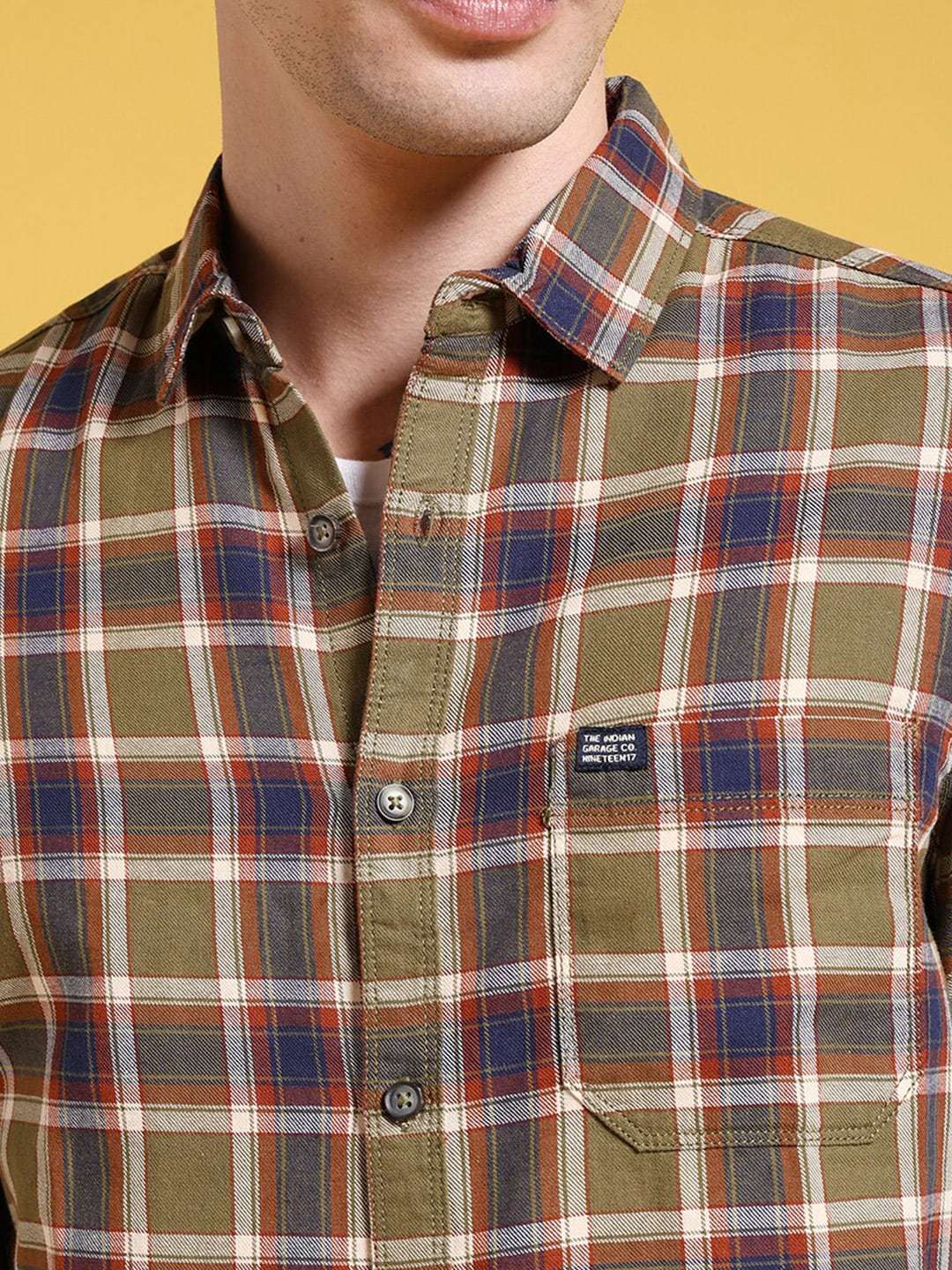 Shop Men Checked Shirt Online.