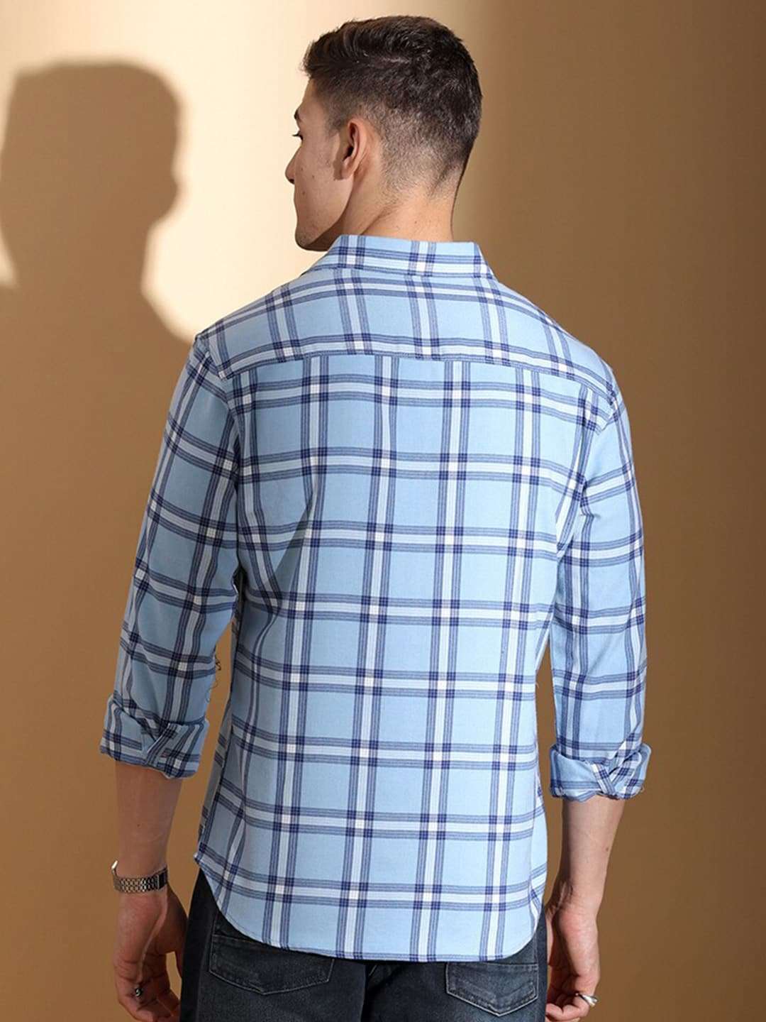 Shop Men Checked Shirt Online.