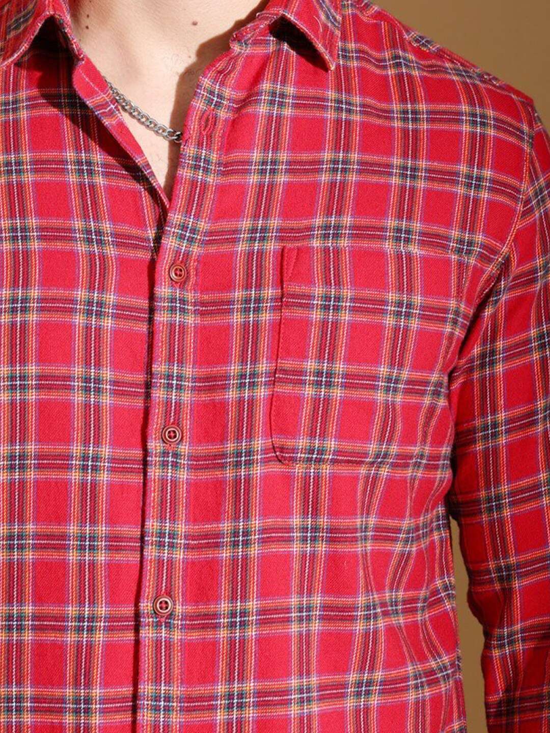 Shop Men Checked Shirt Online.