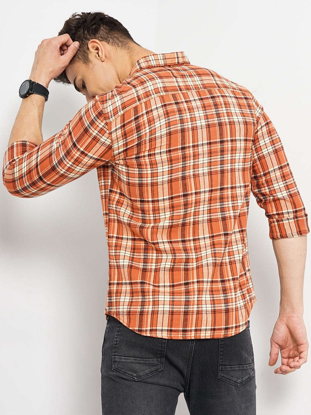 Shop Men Checked Shirt Online.