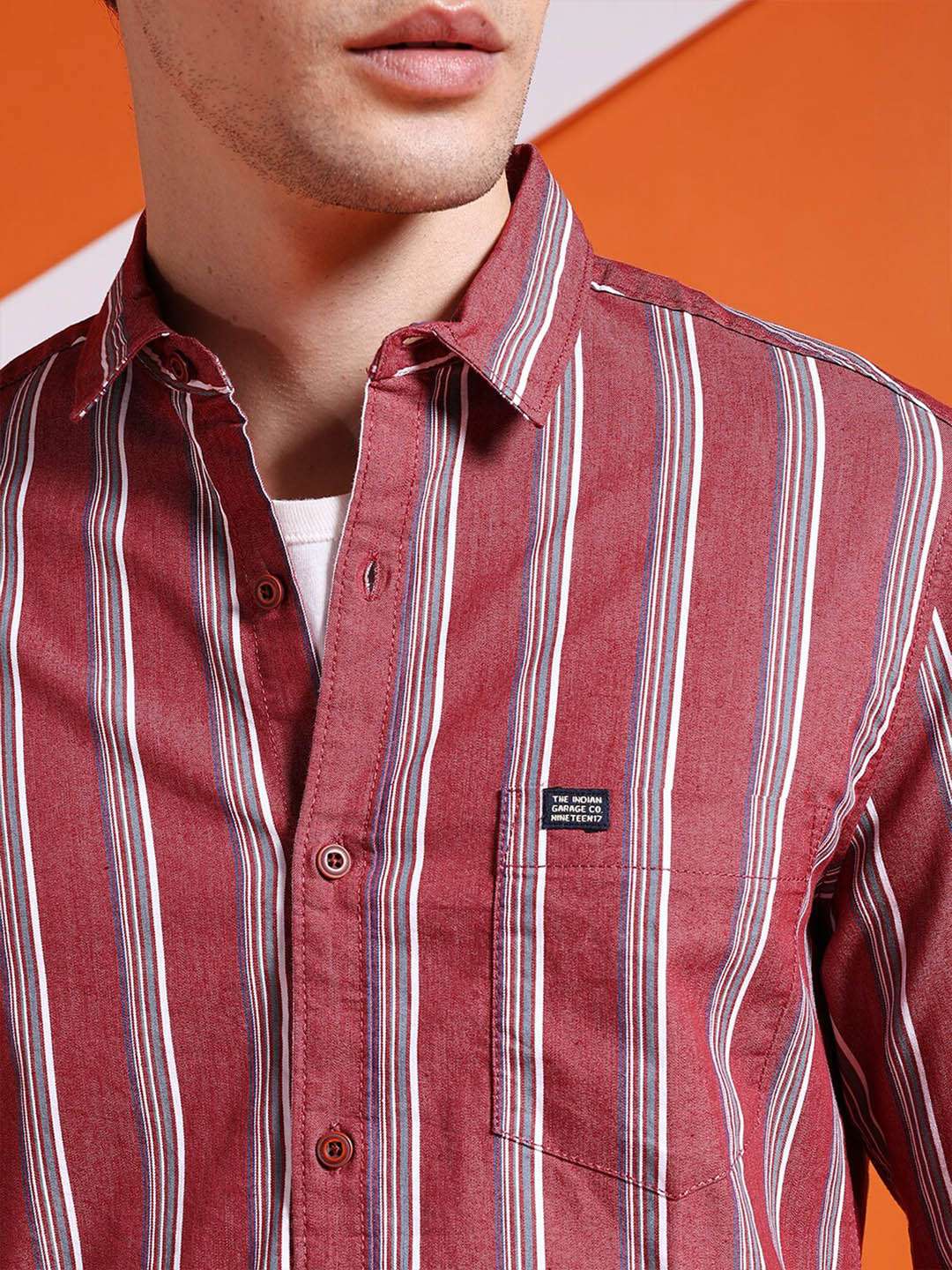 Shop Men Striped Shirt Online.