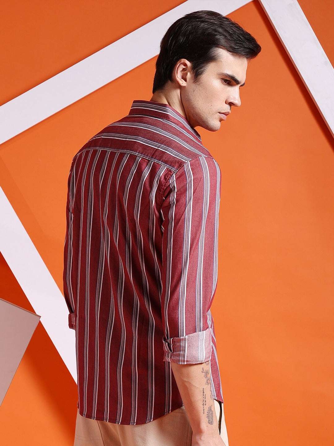 Shop Men Striped Shirt Online.