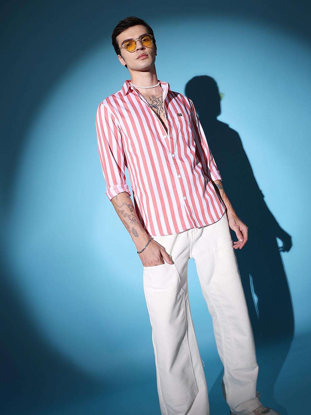 Shop Men Striped Shirt Online.