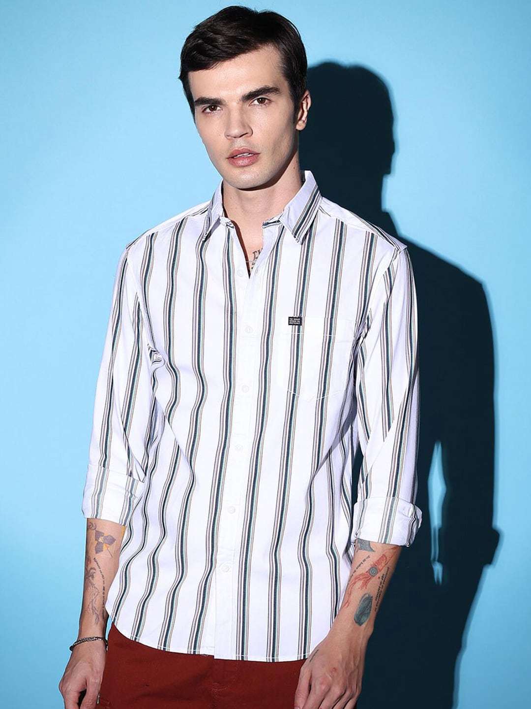 Shop Men Striped Shirt Online.