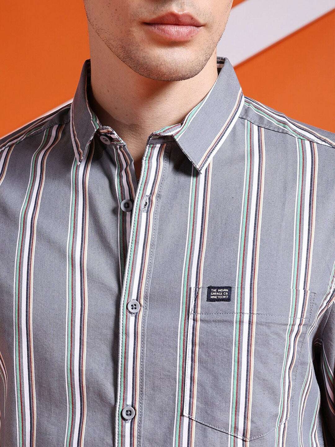 Shop Men Striped Shirt Online.