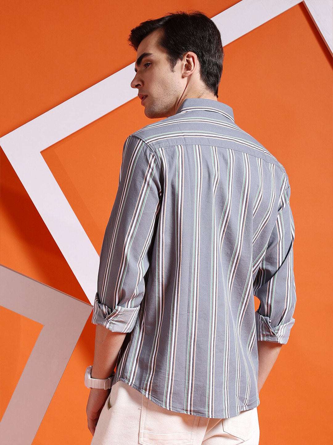 Shop Men Striped Shirt Online.