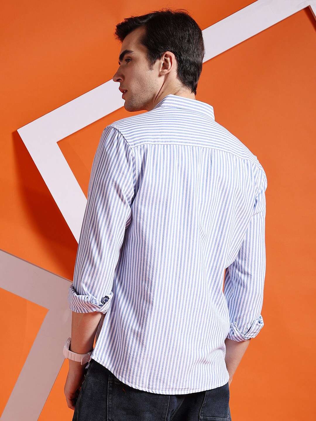 Shop Men Striped Shirt Online.