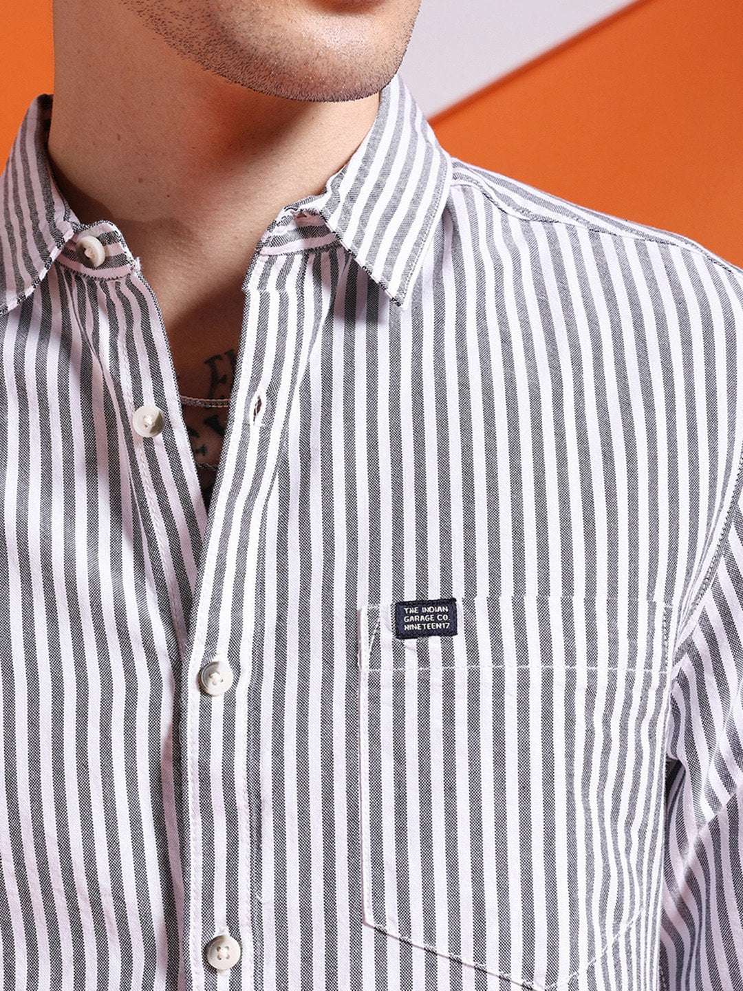 Shop Men Striped Shirt Online.