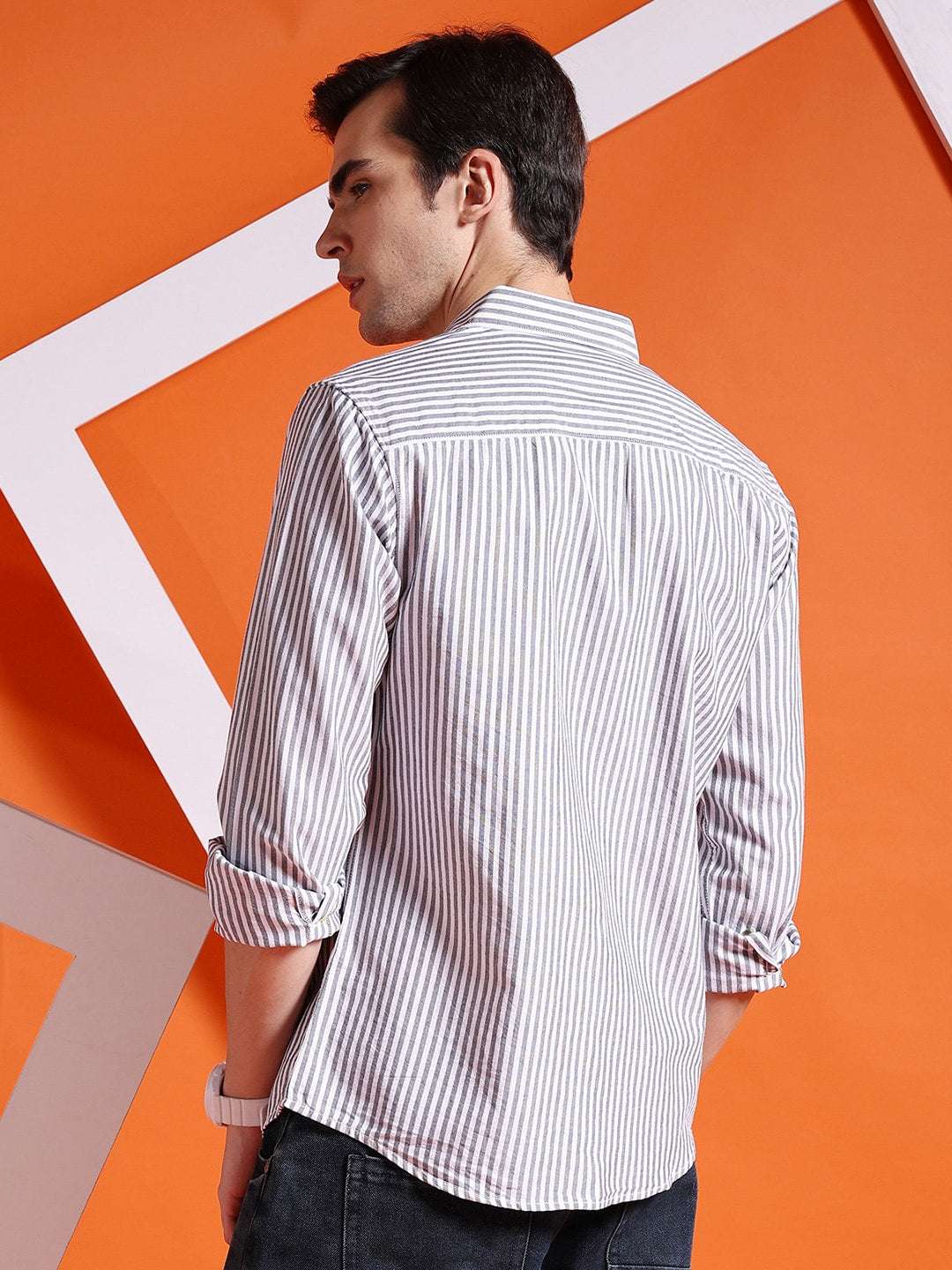 Shop Men Striped Shirt Online.