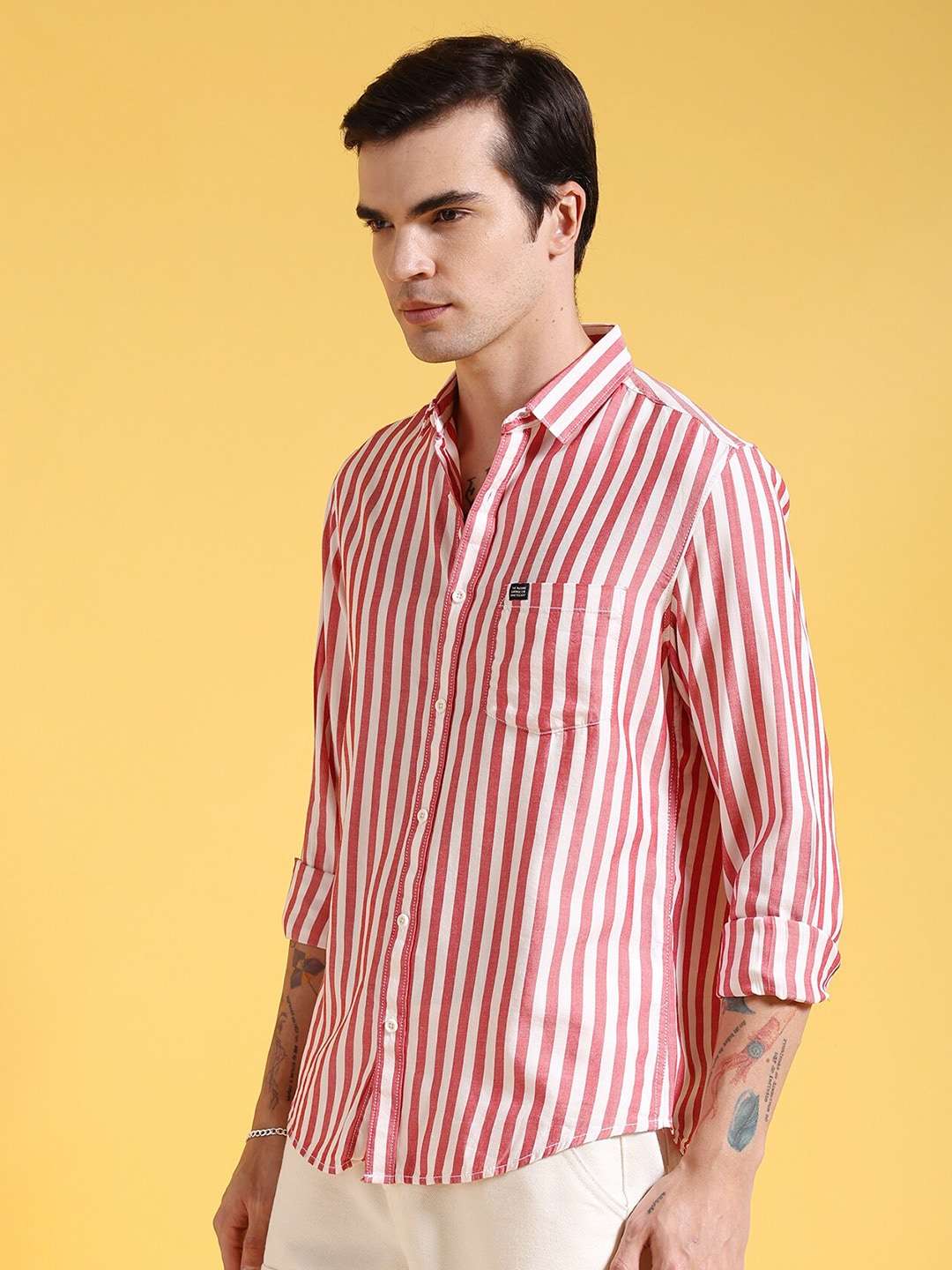 Shop Men Striped Shirt Online.