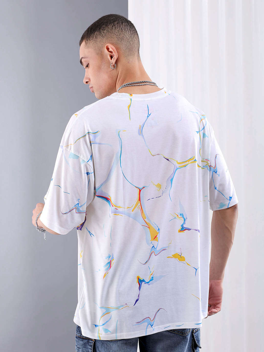 Shop Men Printed Oversized T-shirt Online.