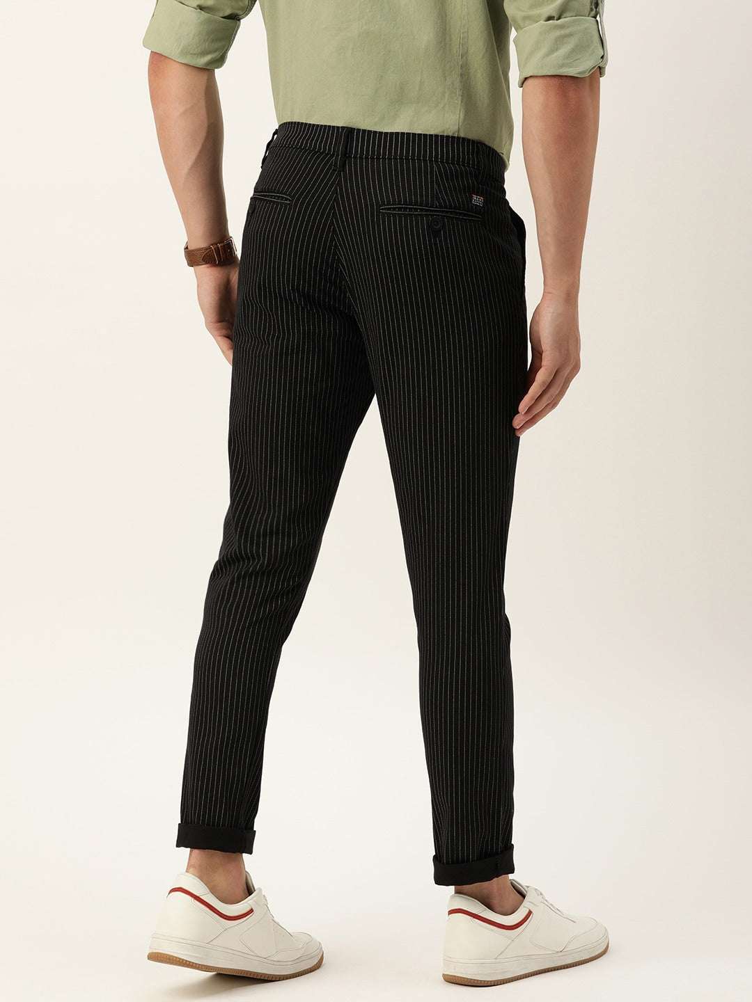 Shop Men Striped Chino Online.