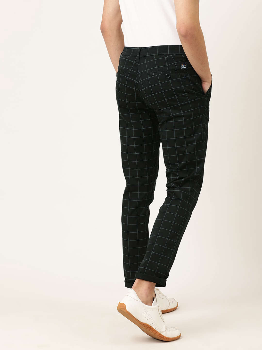 Shop Men Checked Chino Online.