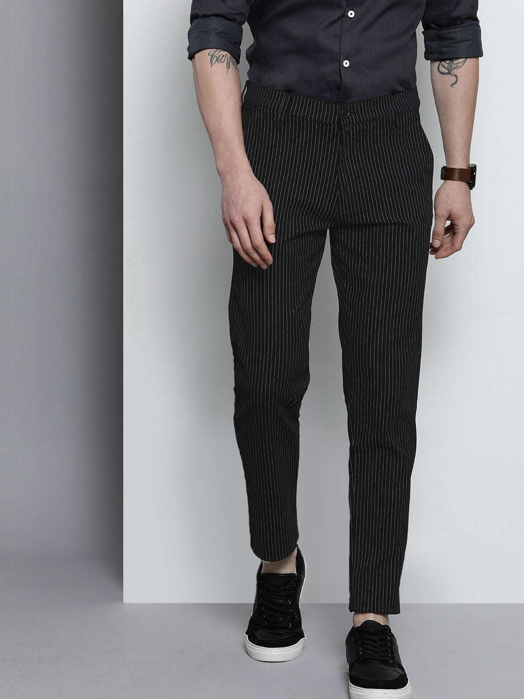 Shop Men Striped Chino Online.