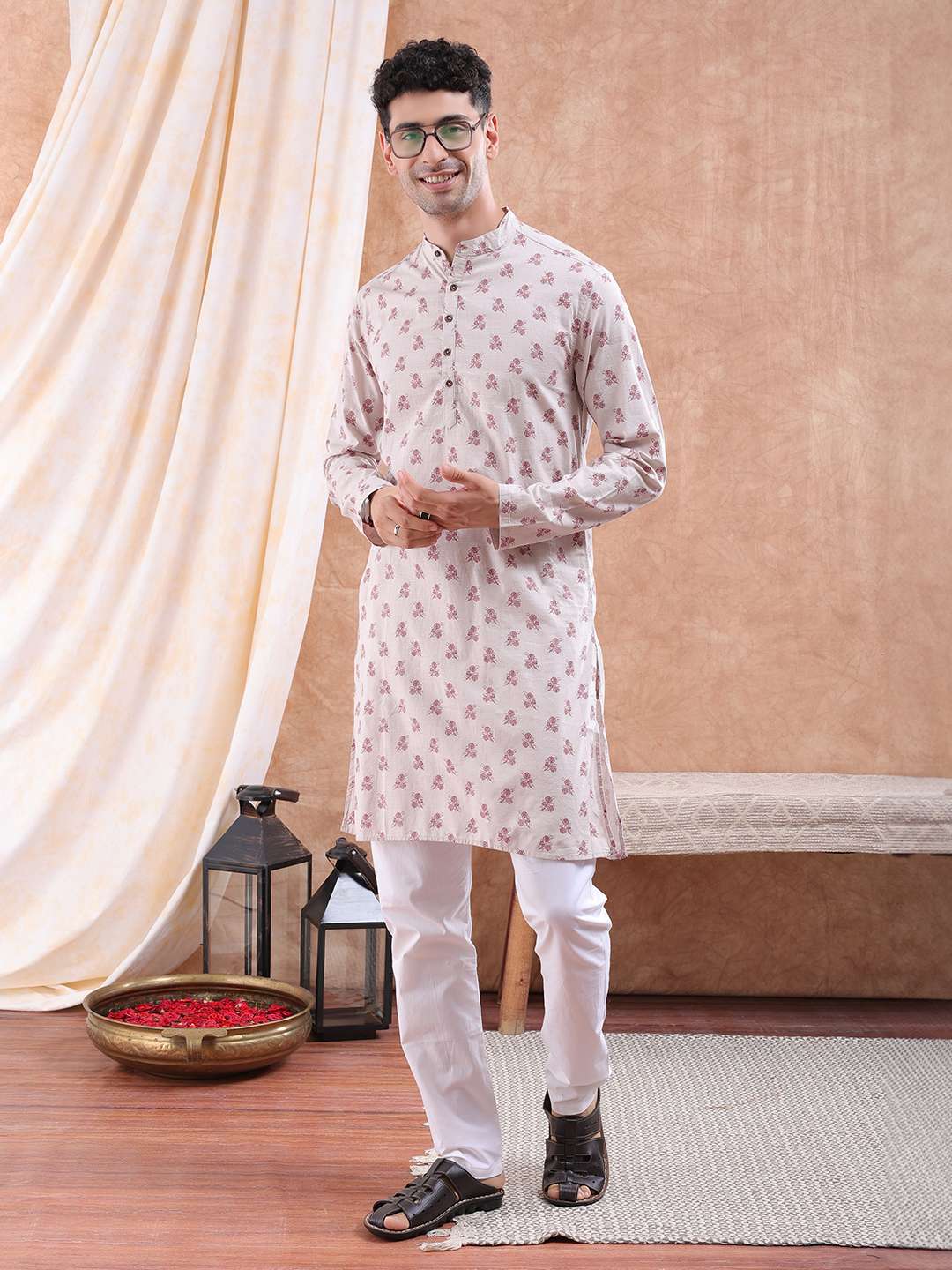 Shop Men Printed Kurta Online.