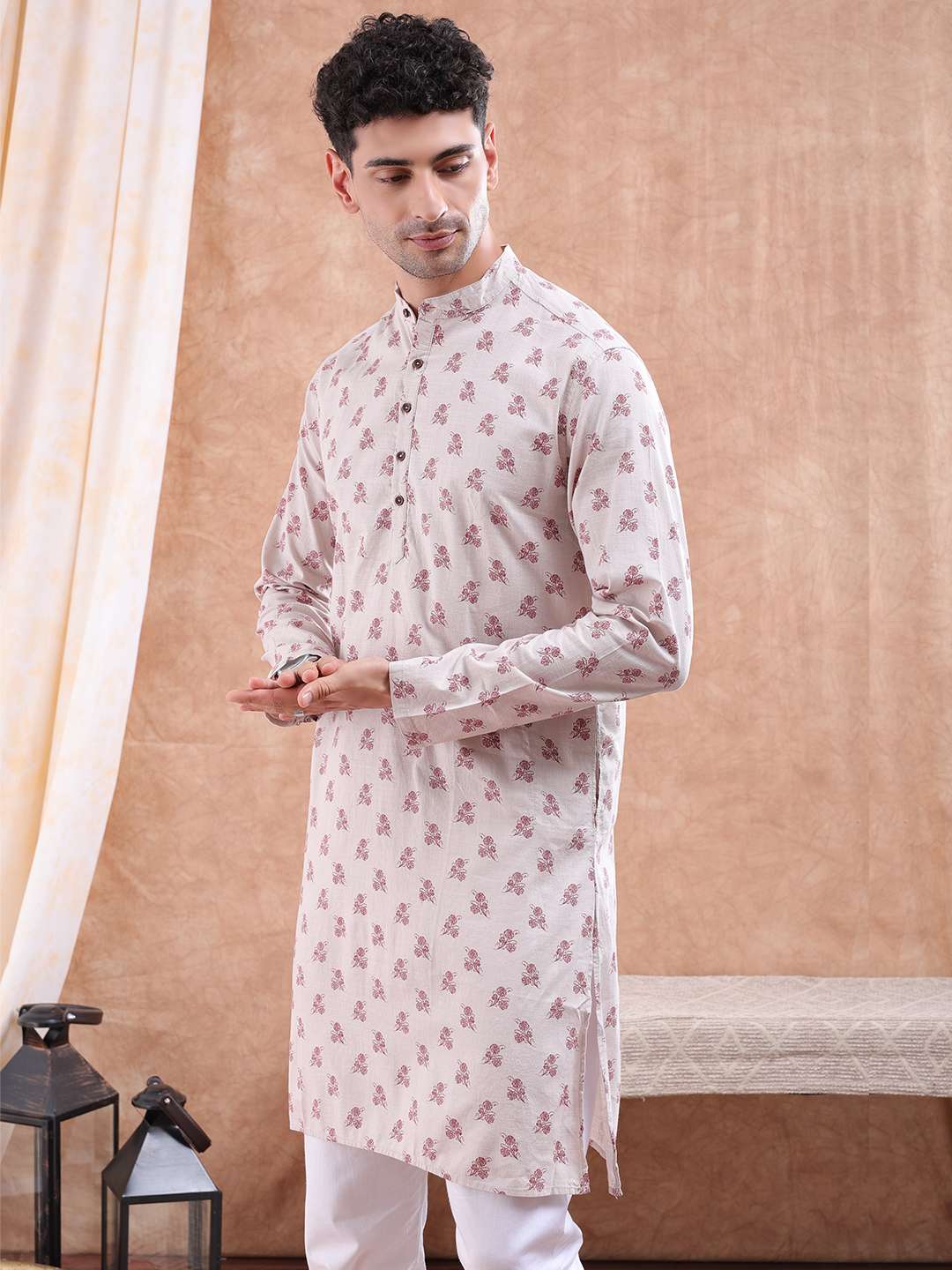 Shop Men Printed Kurta Online.