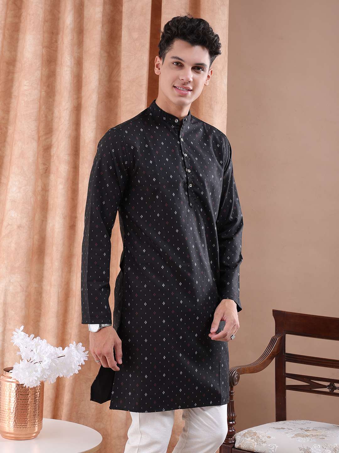 Shop Men Printed Kurta Online.