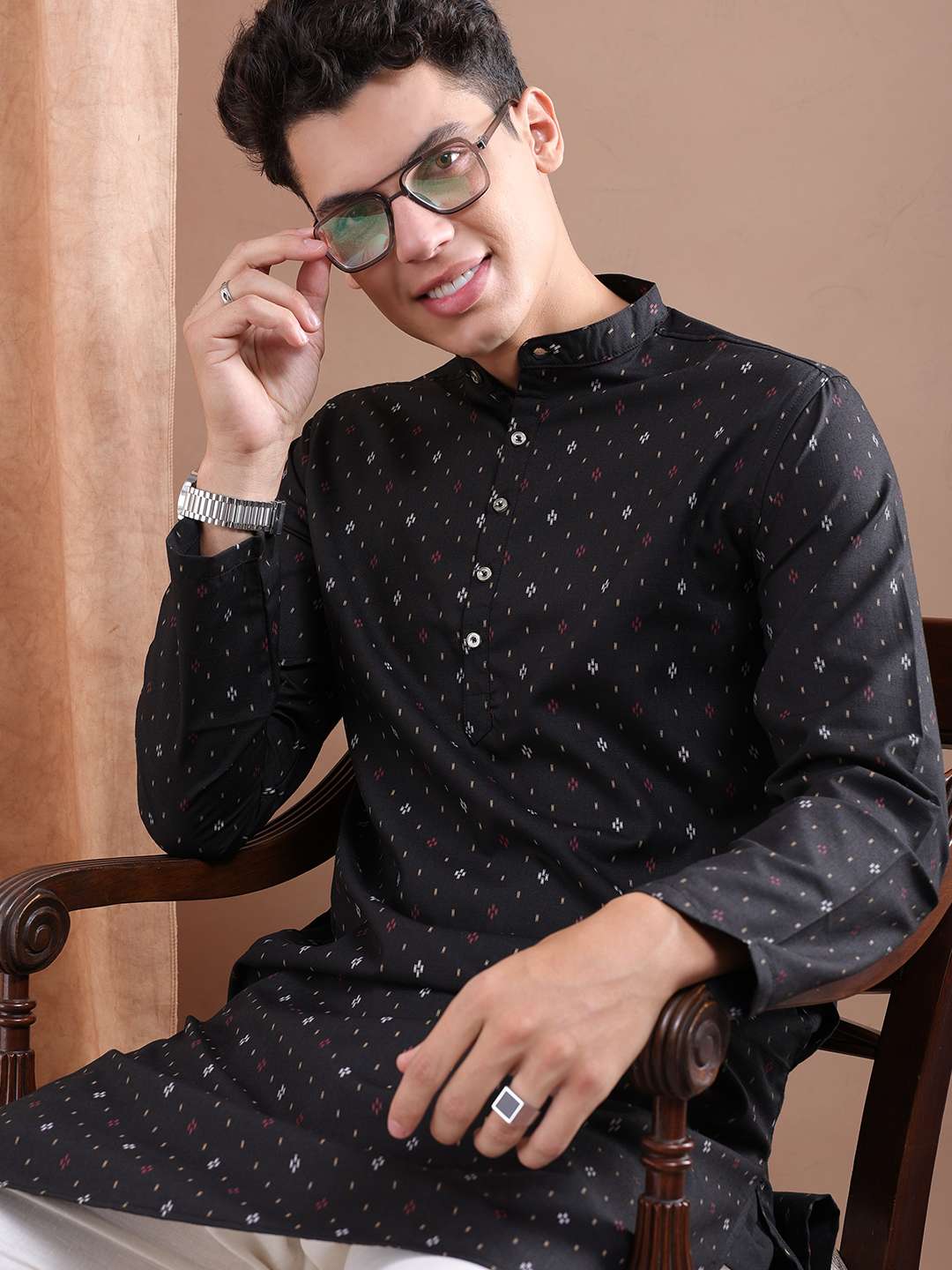 Shop Men Printed Kurta Online.