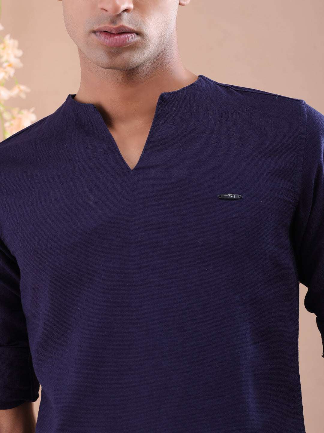 Shop Men V-Neck Kurta Online.