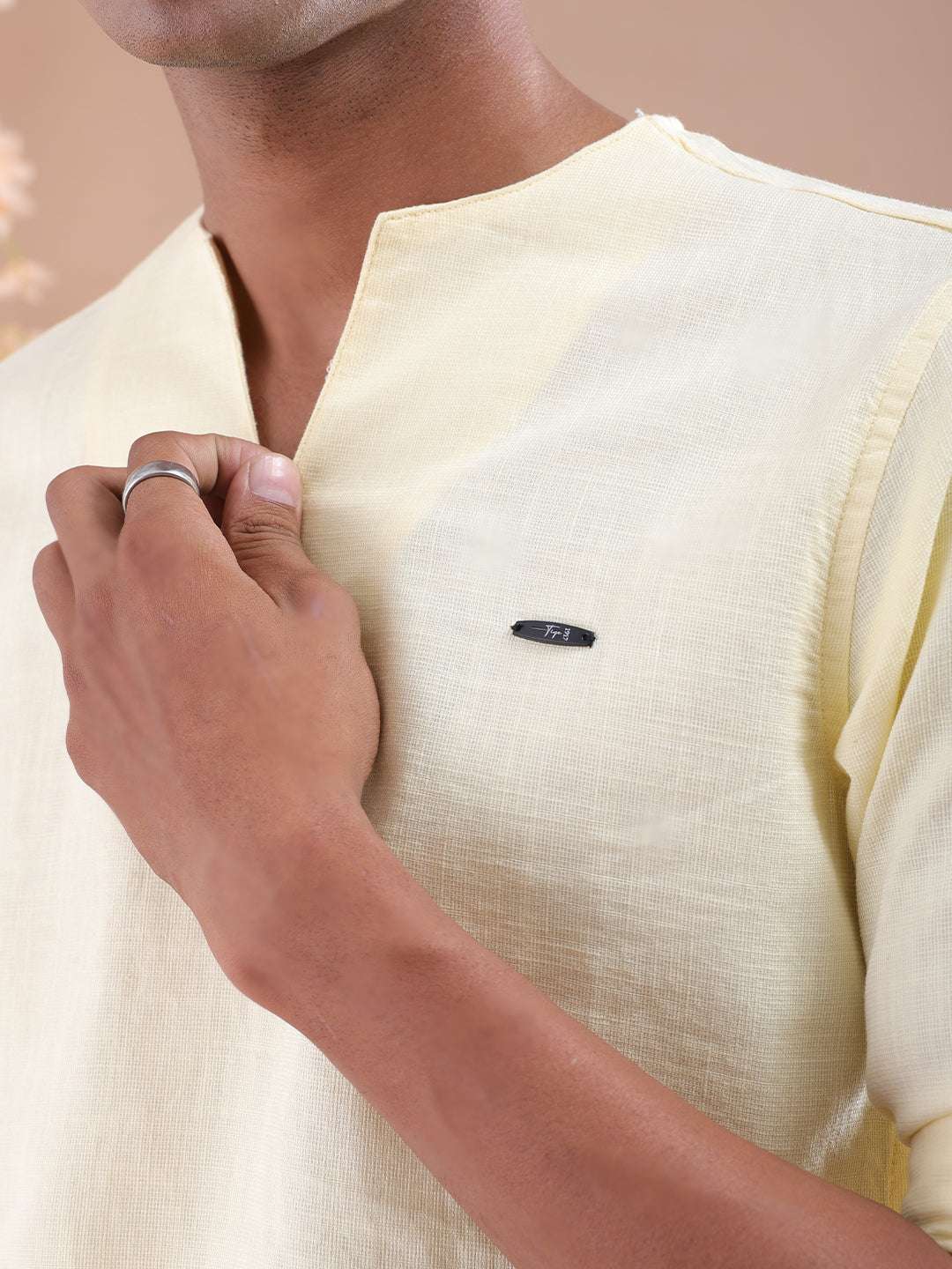 Shop Men V-Neck Kurta Online.