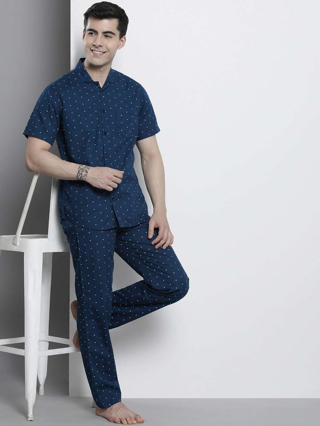 Shop Men Lounge Pants Night Set Online.