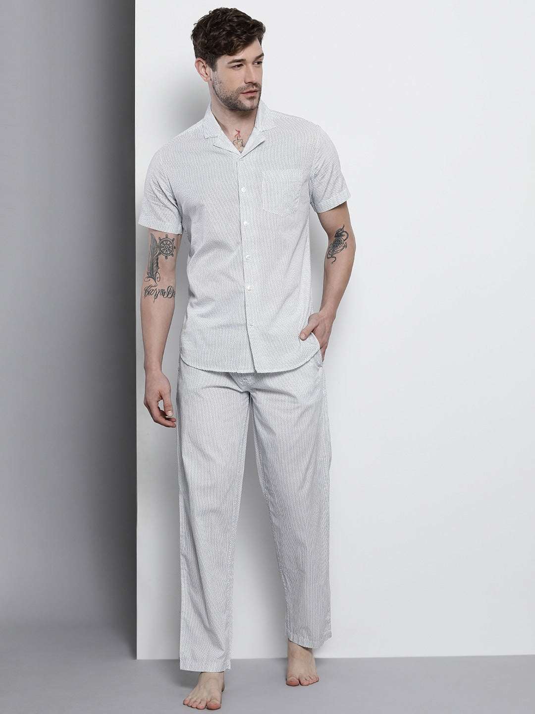 Shop Men Lounge Pants Night Set Online.