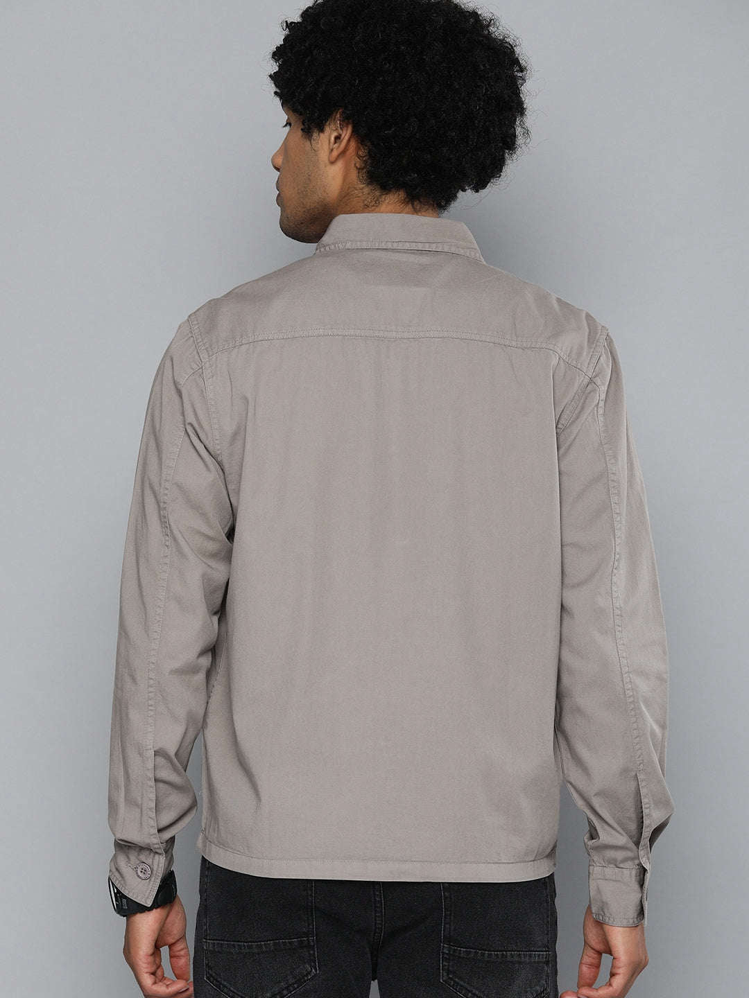 Shop Men Solid Overshirt Online.