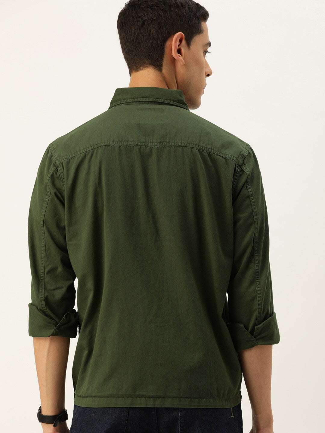 Shop Men Slim Fit Overshirt Online.