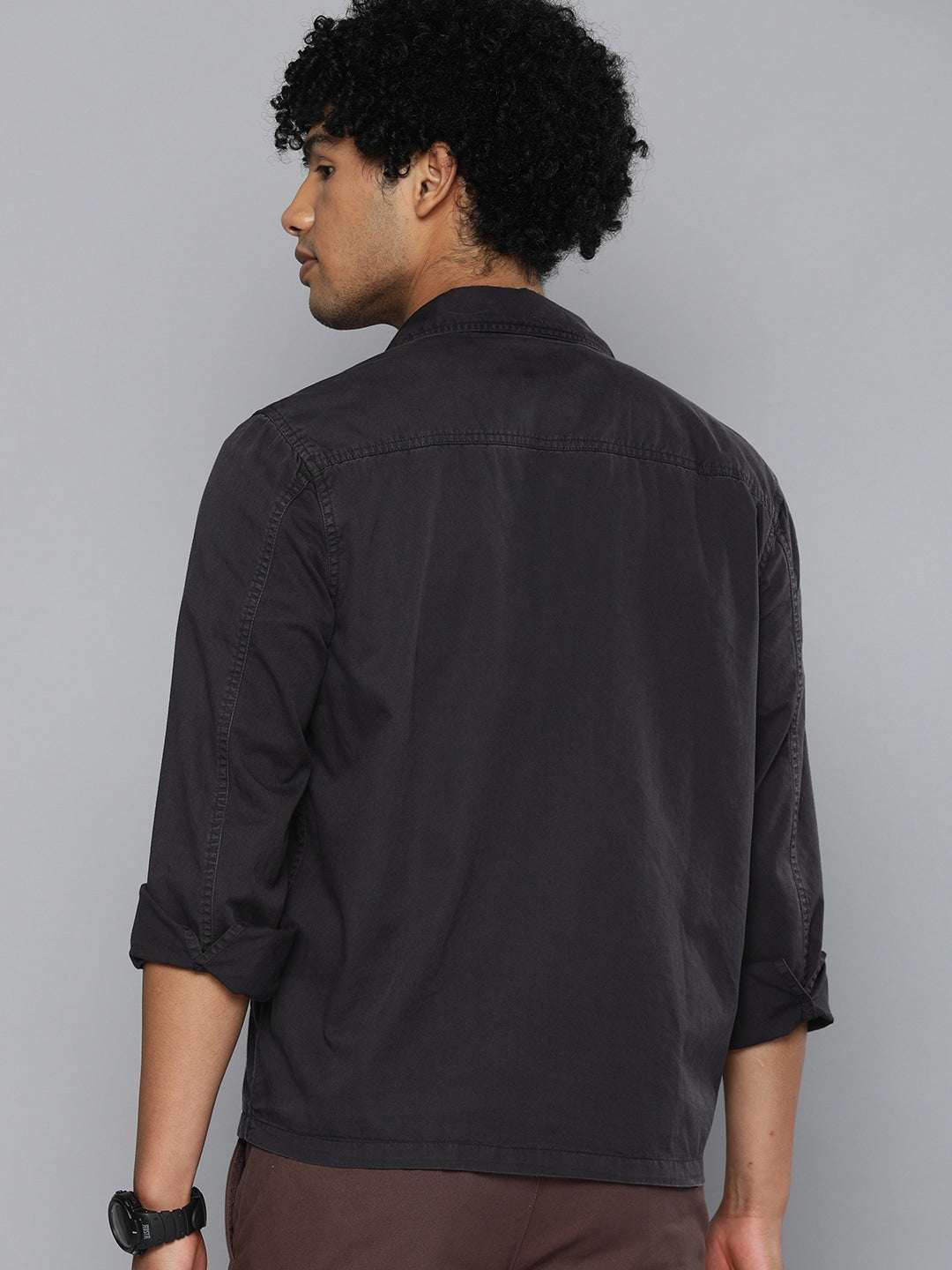 Shop Men Solid Overshirt Online.