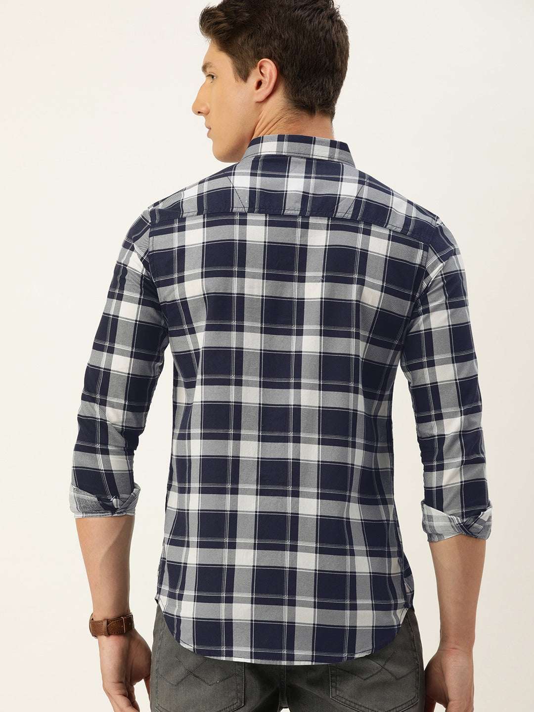 Shop Men Checked Shirt Online.