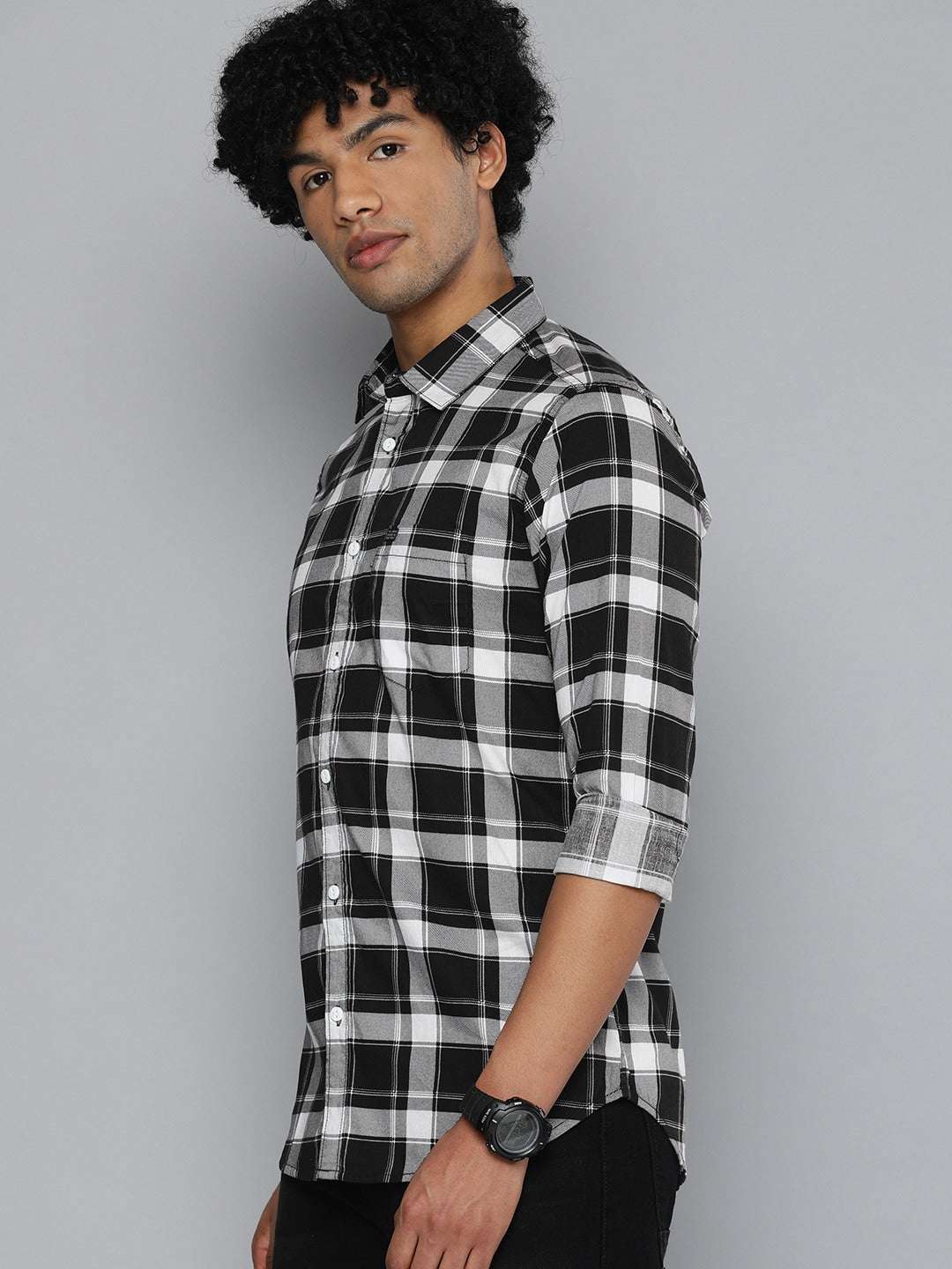 Shop Men Casual Check Shirt Online.