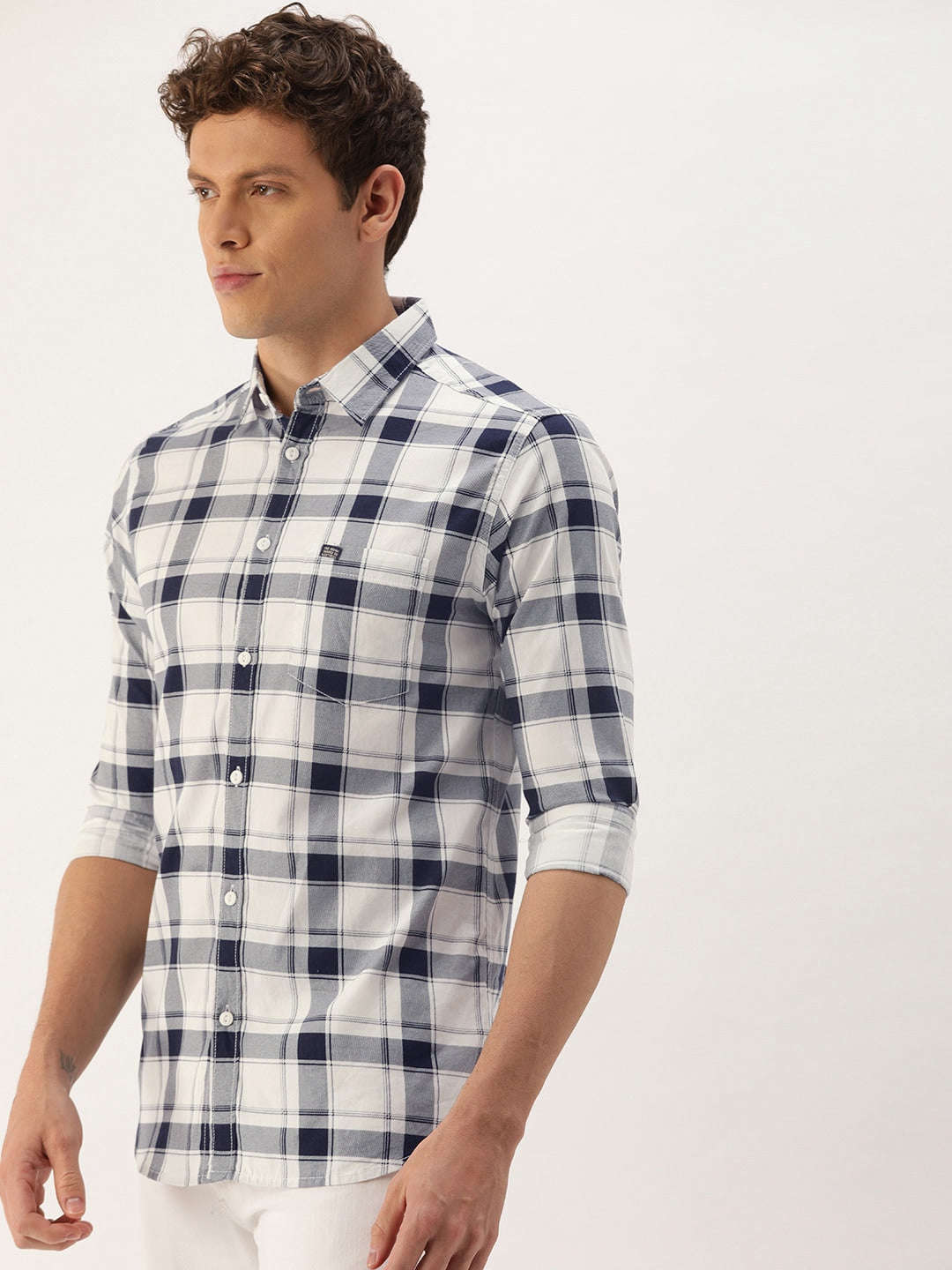 Shop Men Checked Shirt Online.