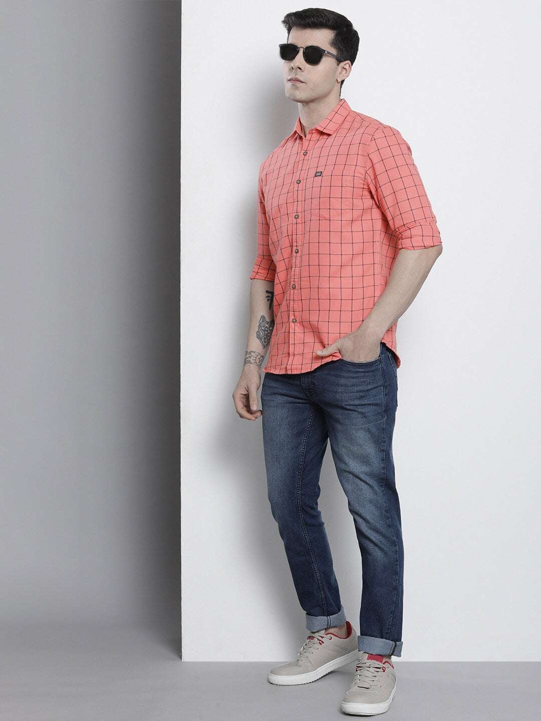 Shop Men Casual Check Shirt Online.