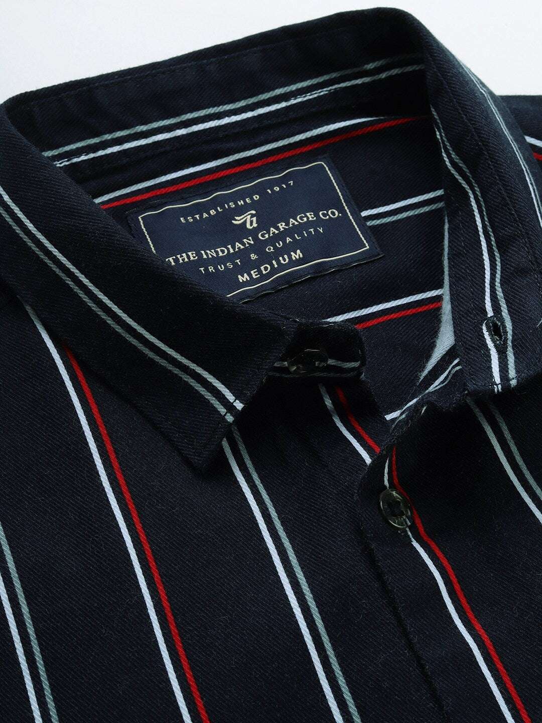 Shop Men Vertical Striped Shirt Online.