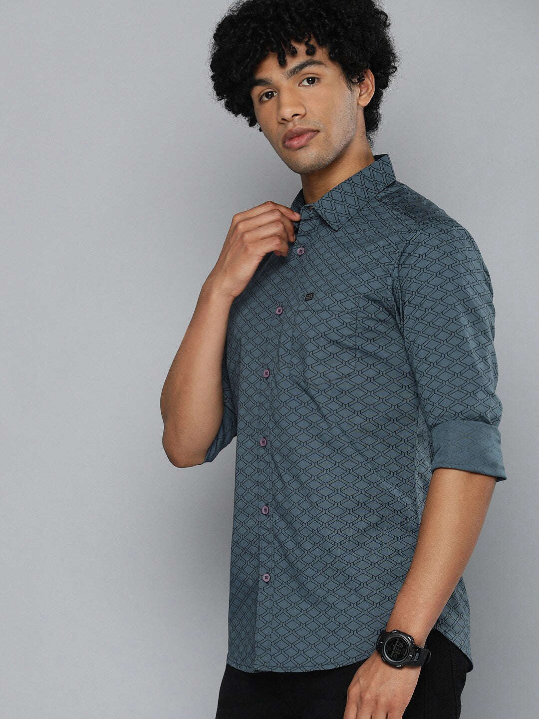 Shop Men Abstract Printed Shirt Online.