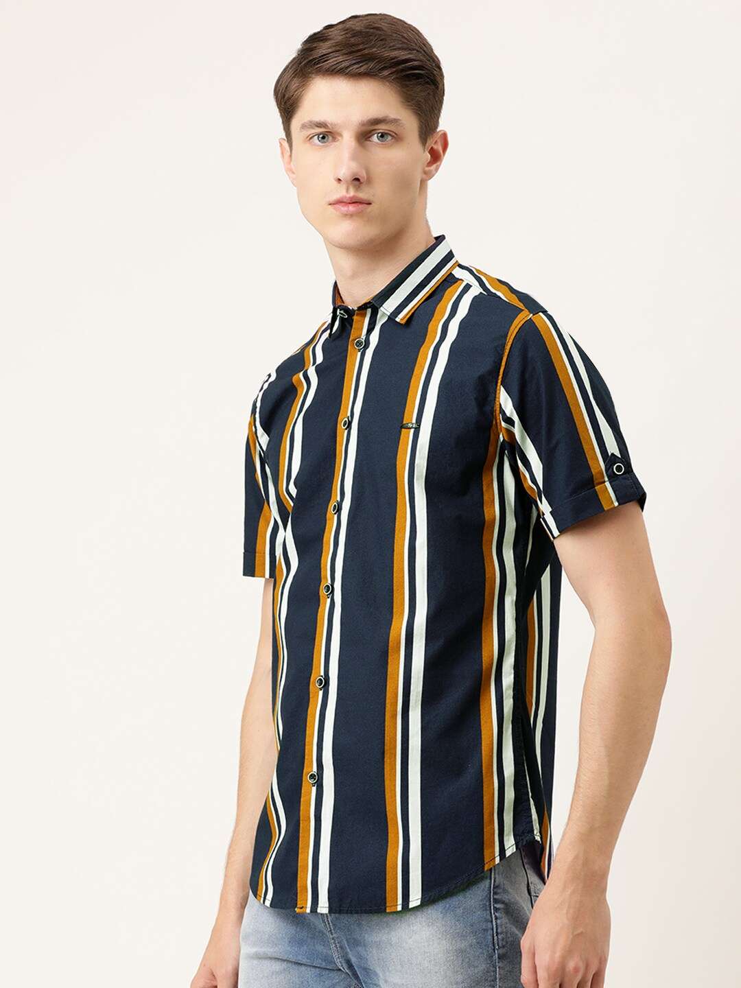 Shop Men Striped Shirt Online.