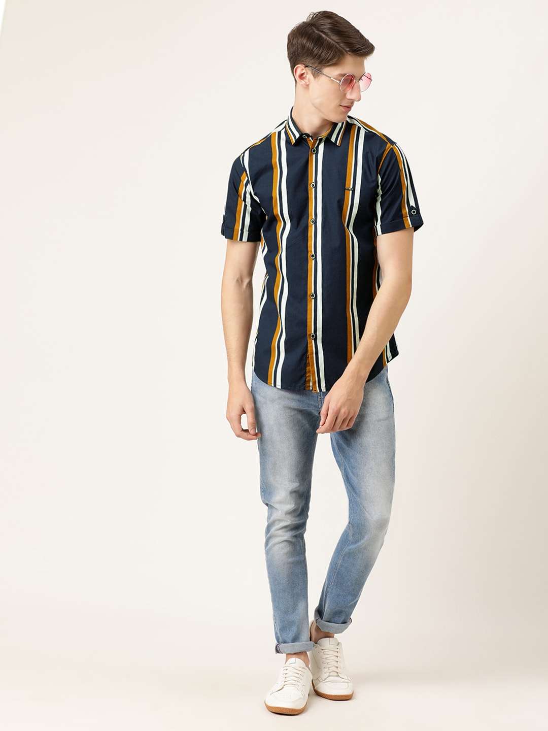 Shop Men Striped Shirt Online.