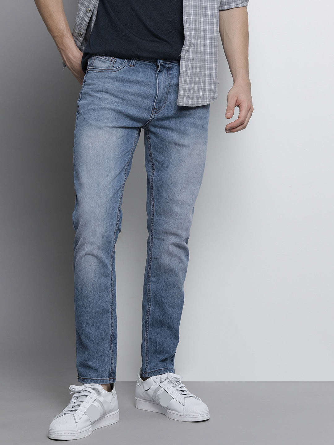 Shop Men Jeans Denim New_0821-DNM02-68-Blue-28 Online – TIGC