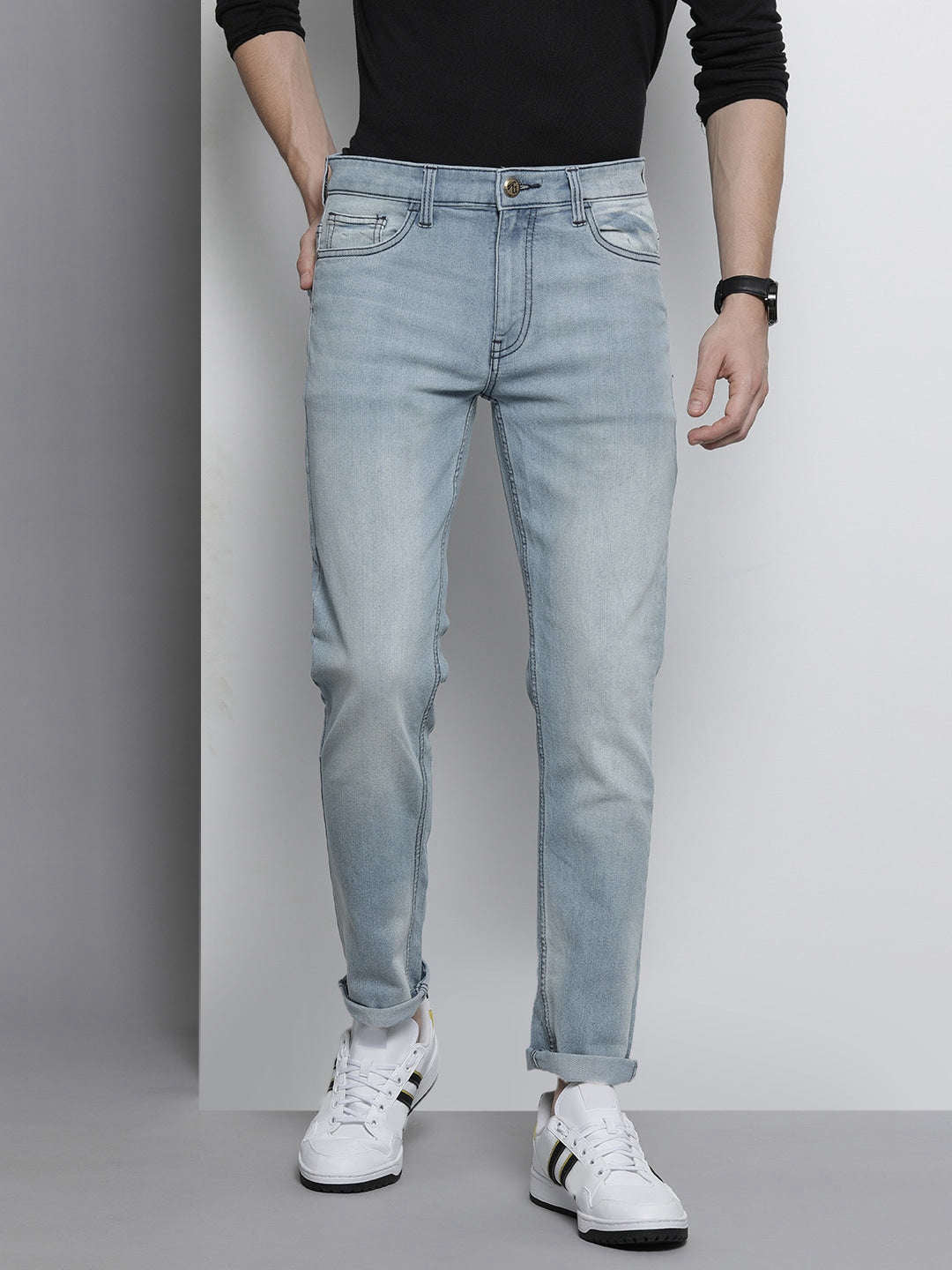 Shop Men Regular Jeans Online.