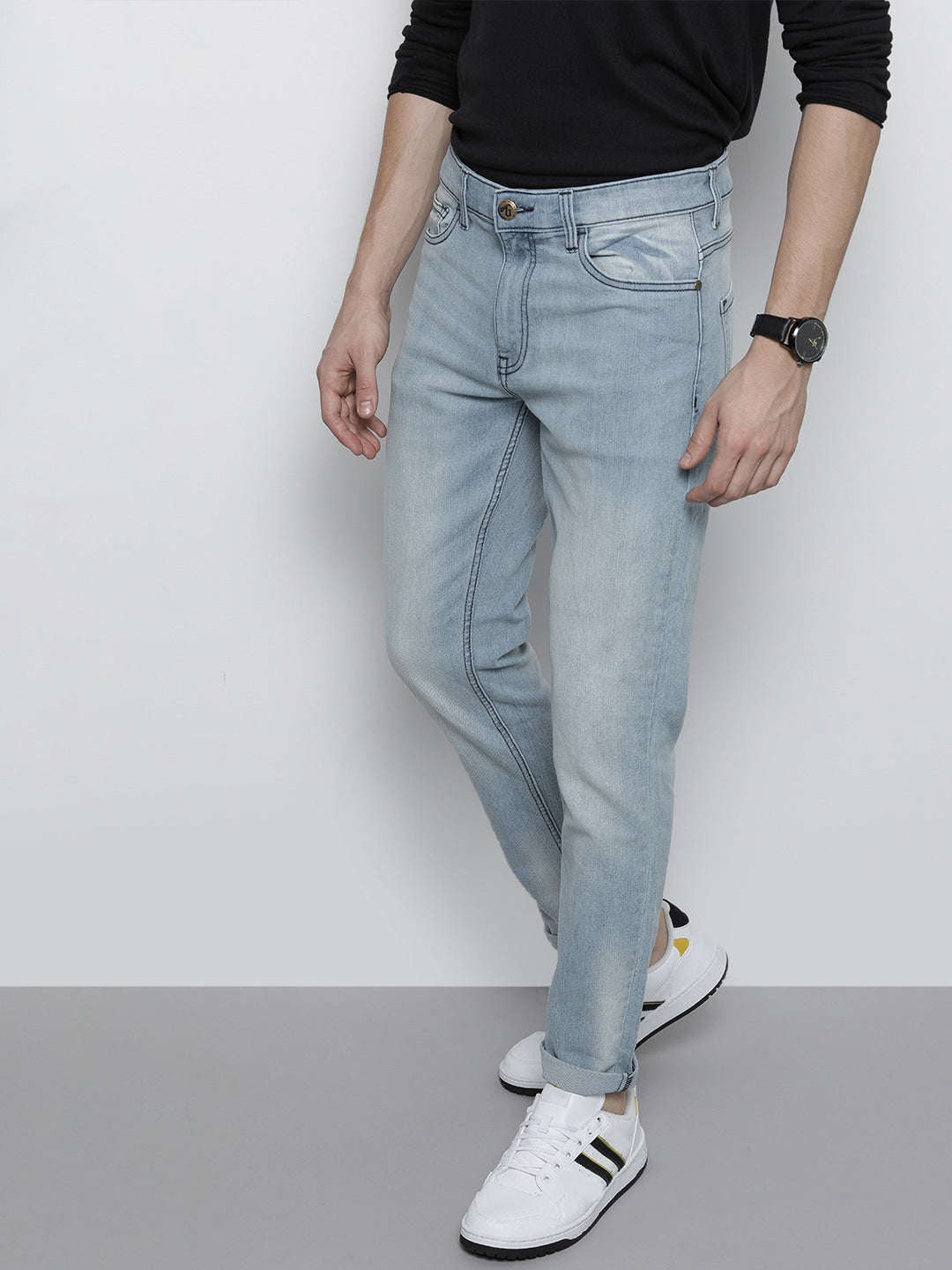 Shop Men Regular Jeans Online.