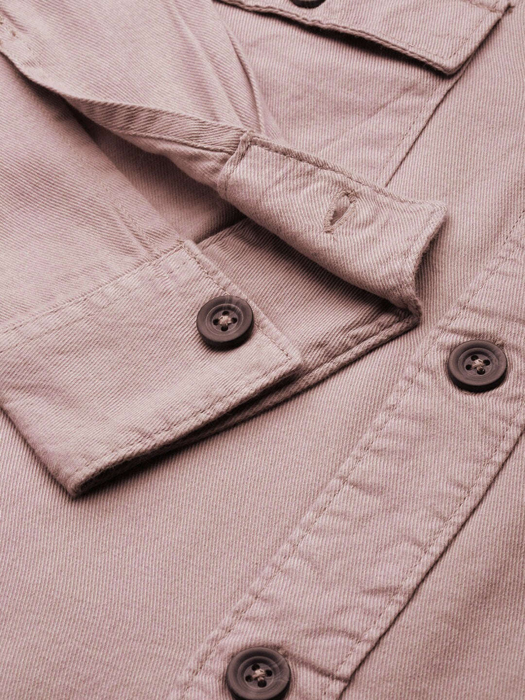 Shop The Indian Garage Co Men Peach-Coloured Back Graphic Printed Twill Slim Fit Cotton Shirt Online.