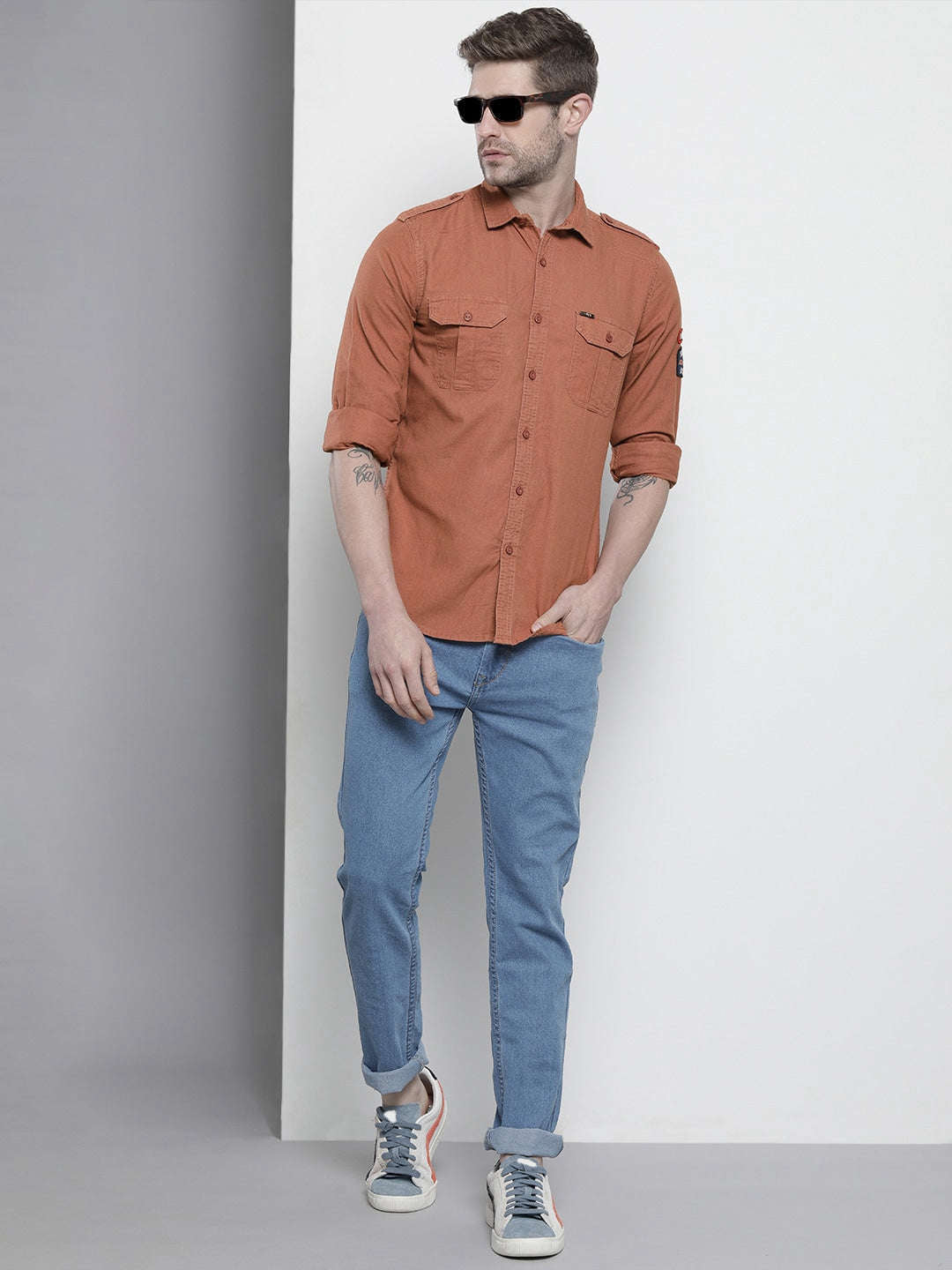 Shop Men Solid Shirt Online.